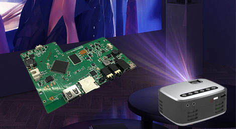 投影仪PCB板方案开也可提供投影芯片